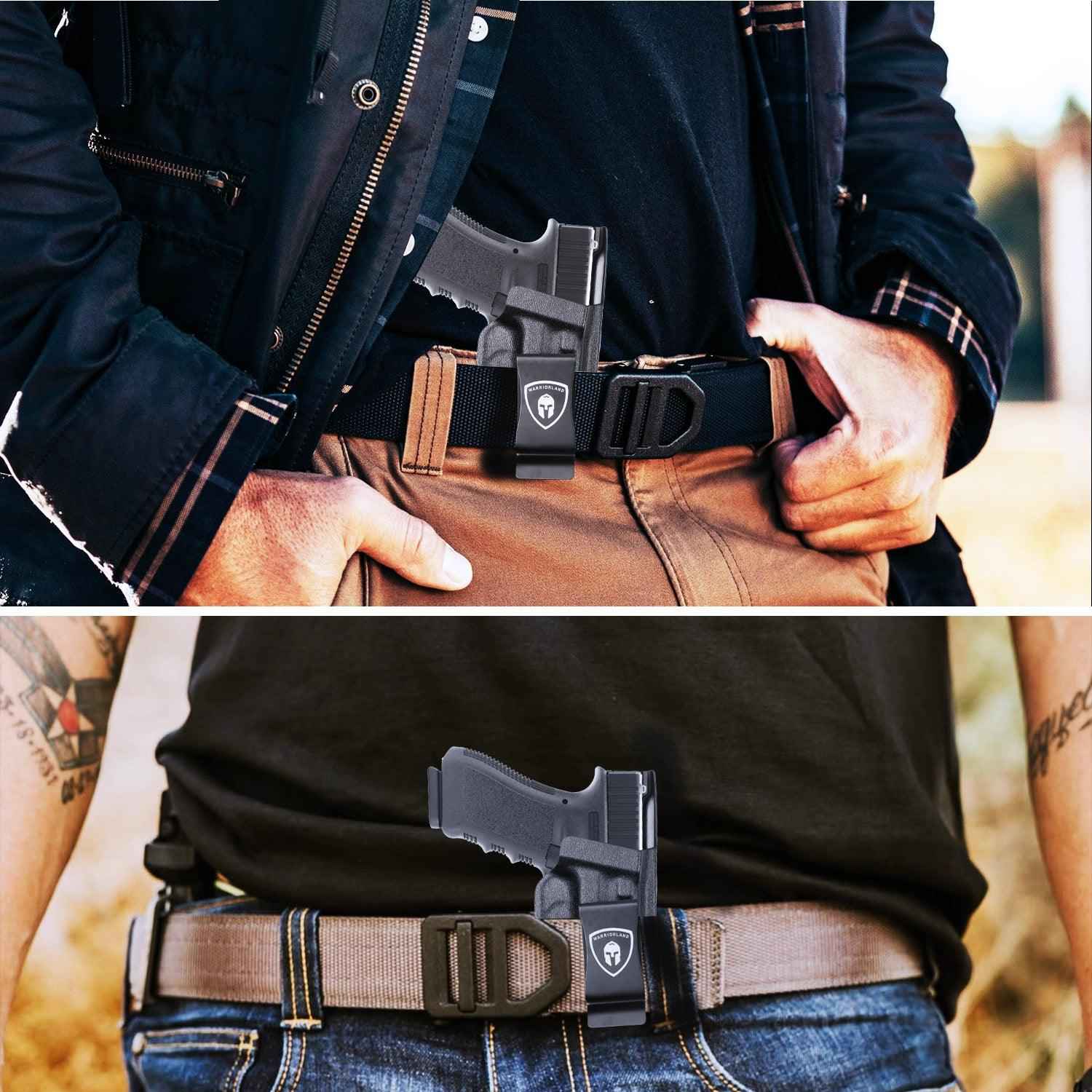 Glock 17 IWB Kydex Holster with Claw, Metal Belt Clip - Optic Ready, 0.06 inch Kydex | Right/Left Hand