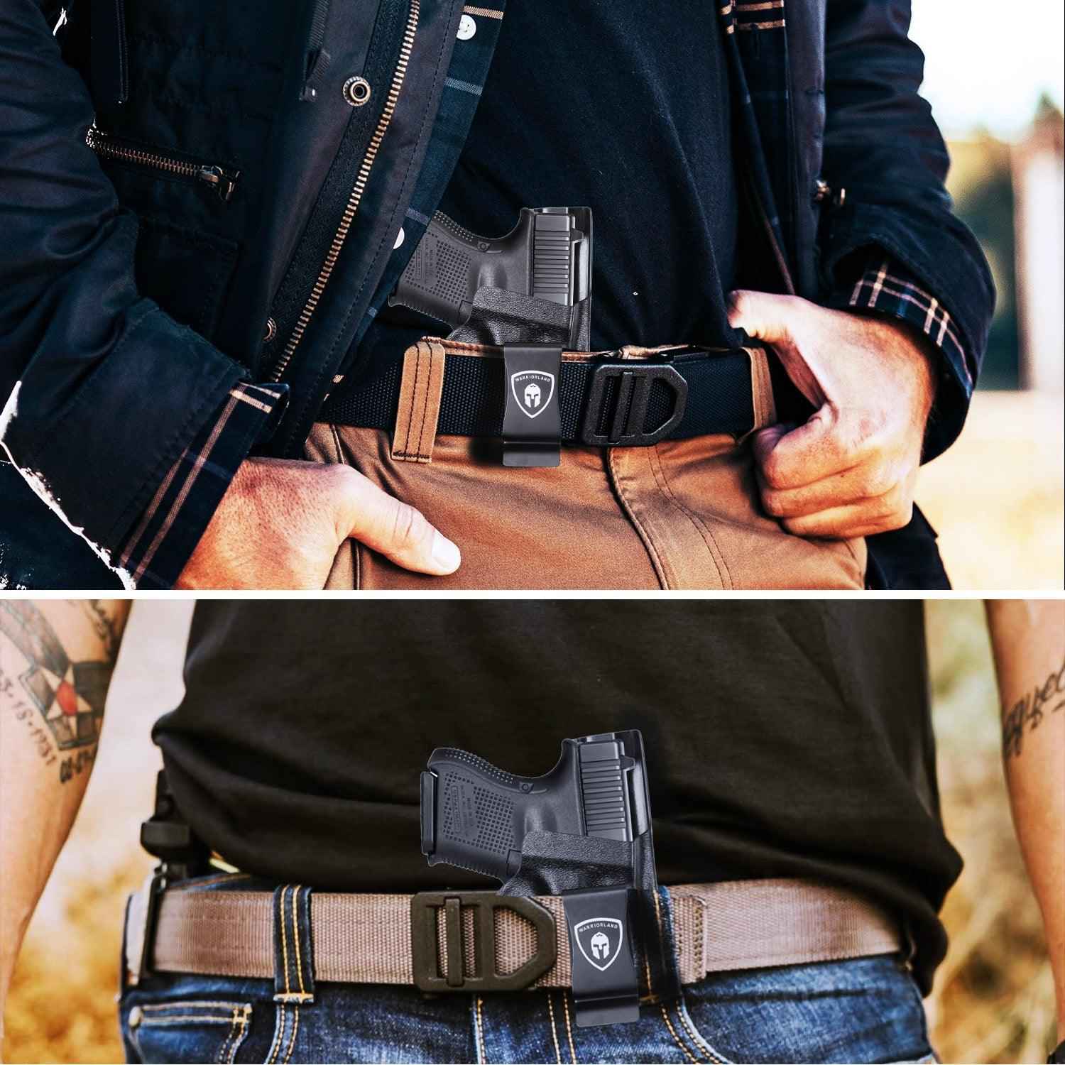 IWB Kydex Holster with Claw for Glock 26, Optic Ready Holster, Metal Belt Clip, 0.06 inch Kydex | Right/Left Hand