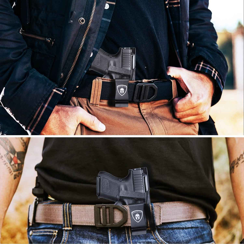 IWB Kydex Holster with Claw for Glock 26, Optic Ready Holster, Metal Belt Clip, 0.06 inch Kydex | Right/Left Hand