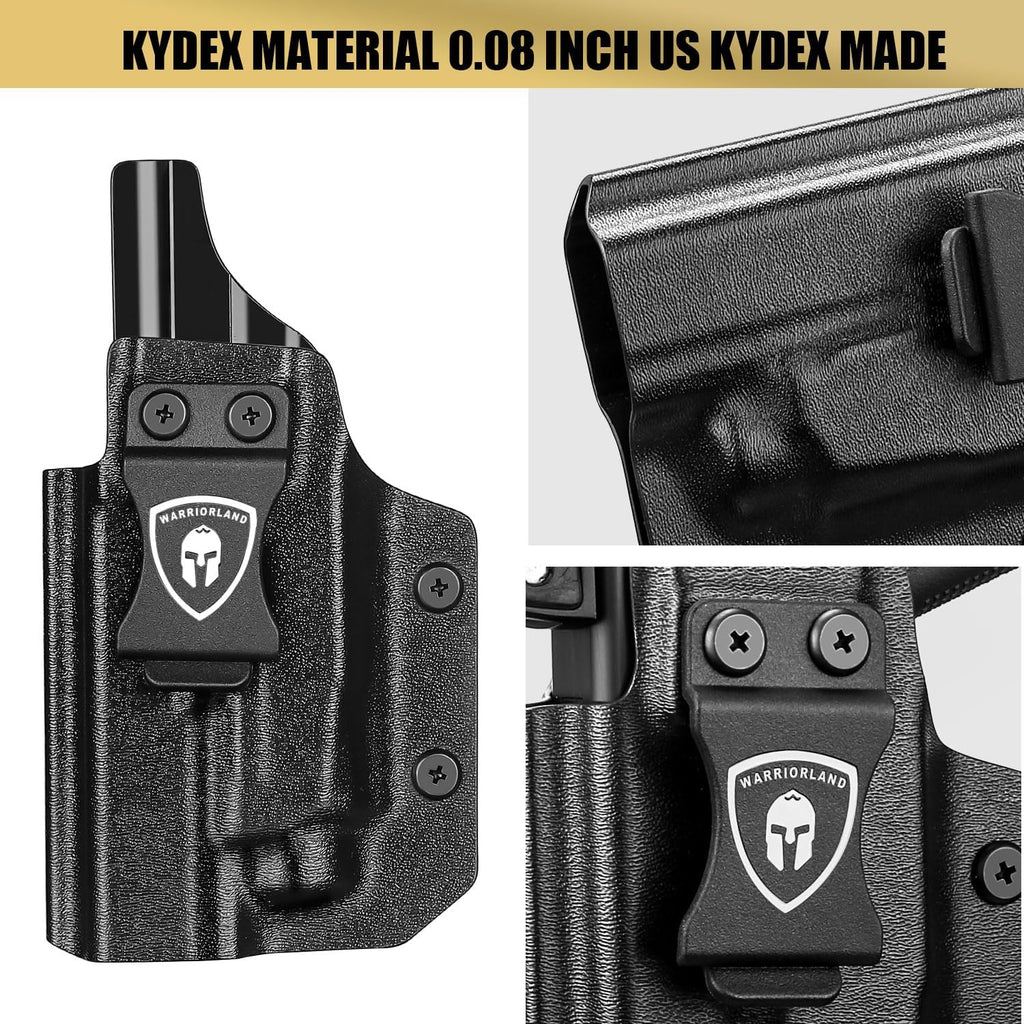Glock 19/17 Gen 3-5 IWB Kydex Holster | Compatible with Crossbow MA1 & MA2 | Right/Left Hand | WARRIORLAND - WARRIORLAND