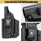 Glock 19/17 Gen 3-5 IWB Kydex Holster | Compatible with Crossbow MA1 & MA2 | Right/Left Hand | WARRIORLAND - WARRIORLAND