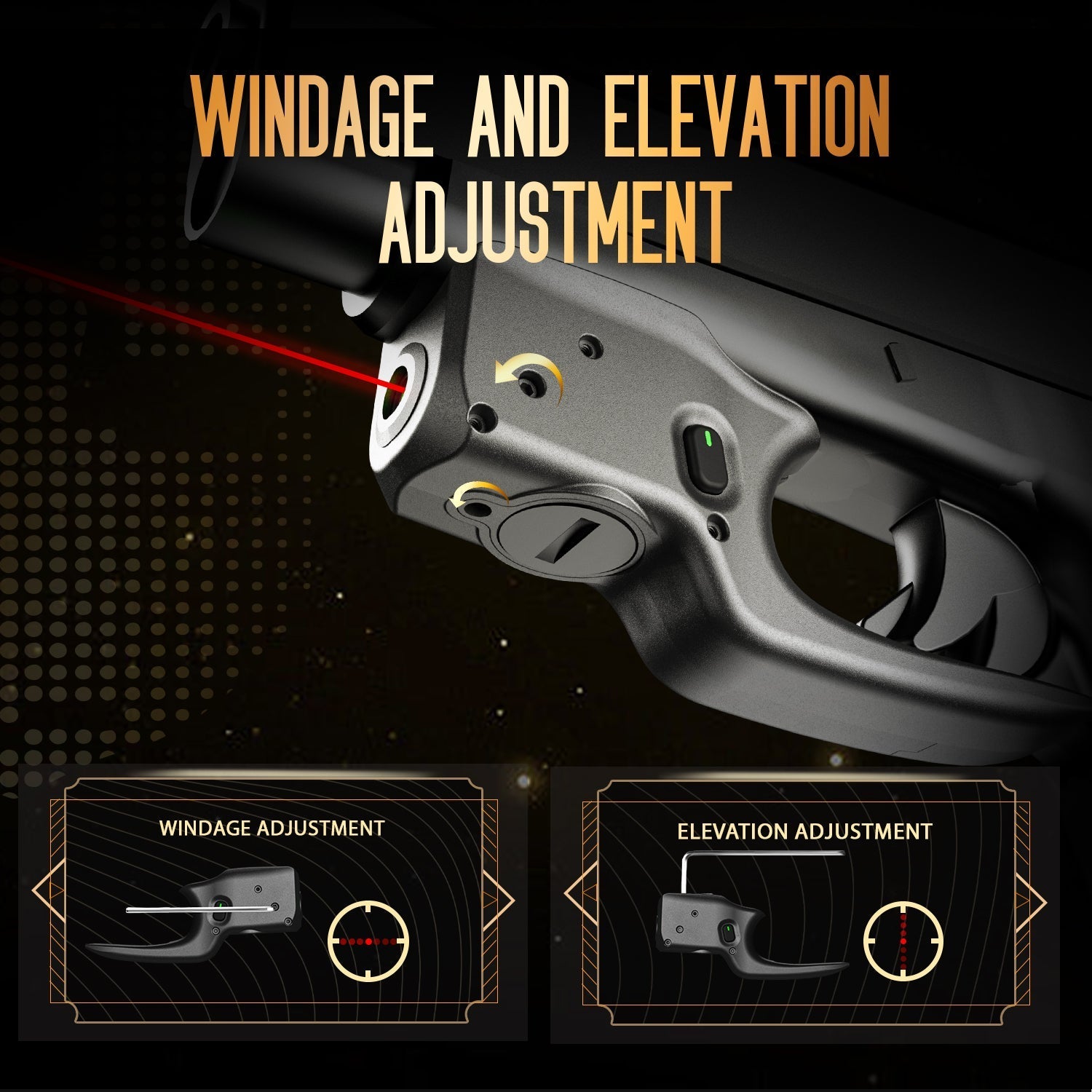 Red Laser Sight Designed to Fit Glock 48 with Holster Combo, Red Beam Sight with Power Indicator, Custom-Made IWB Kydex Holster Right Hand, WLS-105 w/ G48 Holster - WARRIORLAND