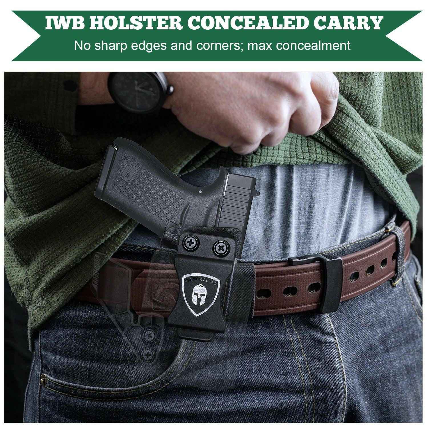 Glock 43 / 43x Kydex Holster with Claw and Red Dot Optics Cut for Appendix Carry - WARRIORLAND