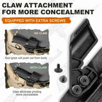 Springfield XD-S 3.3'' Holster IWB KYDEX Holster with Claw Optics Cut for Springfield XDS 3.3/XD-S MOD.2", Inside Waistband Appendix Carry Holster XDS, Adjustable Cant & 'Posi-Click' Retention, Right Hand |WARRIORLAND