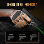 Green Laser Sight Tailored Fit G42 / G43 / G43X / G48, Ultra Compact G43 Beam Sight, Gun Sight with Ambidextrous On/Off Switch & Power Indicator, WLS-105G|WARRIORLAND - WARRIORLAND