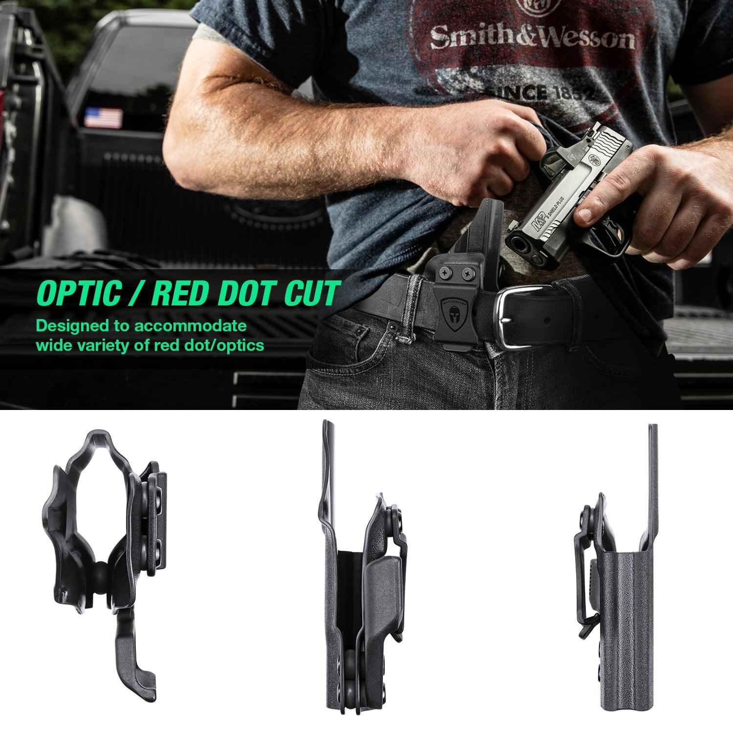 Taurus GX4 IWB Kydex Holster with Claw Red Dot Optics Cut Trigger Guard Holsters for Fat Guys | WARRIORLAND