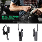 Taurus GX4 IWB Kydex Holster with Claw Red Dot Optics Cut Trigger Guard Holsters for Fat Guys | WARRIORLAND