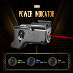 Red Laser Sight Compatible with Glock 17/19 Gen 3-5, G23/31/32 Gen 3-4 & G19X/44/45, Ultra Compact G19 Beam Sight, Gun Sight with Ambidextrous On/Off Switch & Power Indicator, WLS-104|WARRIORLAND - WARRIORLAND