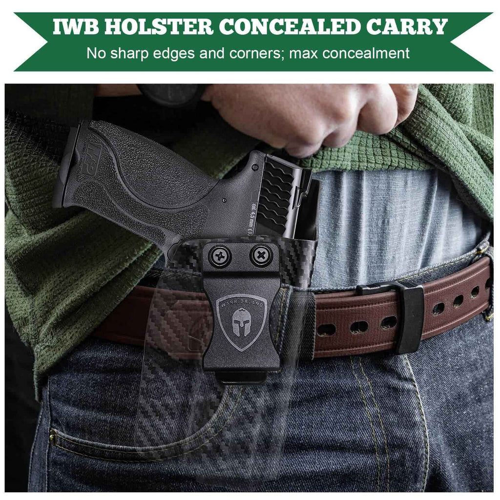 Carbon Fiber Kydex Smith and Wesson M&P / M&P M2.0 / 9/.40 / Compact/Full Size  IWB Holster Concealed Carry | WARRIORLAND