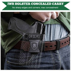 Carbon Fiber Kydex Smith and Wesson M&P / M&P M2.0 / 9/.40 / Compact/Full Size  IWB Holster Concealed Carry | WARRIORLAND