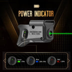 WARRIORLAND Green Laser Sight Fit M&P 9mm / 380 Shield EZ with Kydex Holster, First Green Beam Sight with Power Indicator, M&P 9mm Shield EZ Laser with IWB Holster, WLS-159G w/MP Shield 9 EZ Holster - WARRIORLAND
