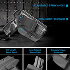 Warriorland Kydex IWB Holster, Compatible with Taurus G2C Taurus G3C Taurus G3C TORO Taurus G3 Taurus PT111 Millennium G2 Taurus PT140 Millennium G2 Pistol, Adj. Cant & Retention, Right Hand - WARRIORLAND