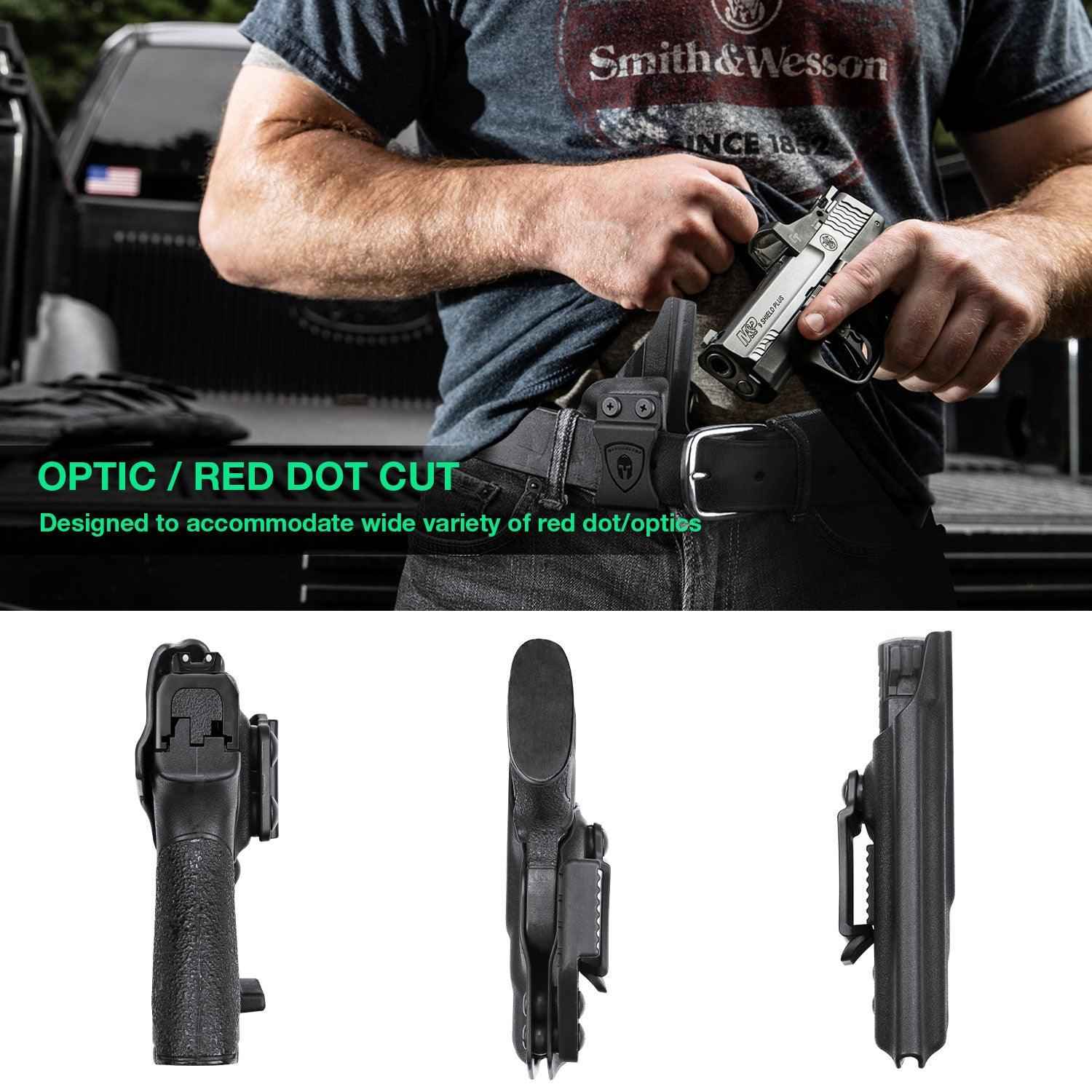 Smith & Wesson Kydex IWB Holster with Claw M&P Shield/ Plus/ M2.0   9mm/.40 Pistol for Fat Guys | WARRIORLAND