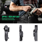 LC9 LC9S EC9S LC380 Ruger with Optics Cut Red Dot Inside Waistband Holster with Claw Trigger Guard Holsters for Fat Guys | WARRIORLAND