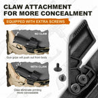 Walther PPS M2 Holster IWB Kydex Holster w/Claw & Optics Cut: Walther PPS M2 Pistol, Inside Waistband Appendix Carry PPS M2 Holster, Adj. Retention & Cant, Right Hand|WARRIORLAND - WARRIORLAND