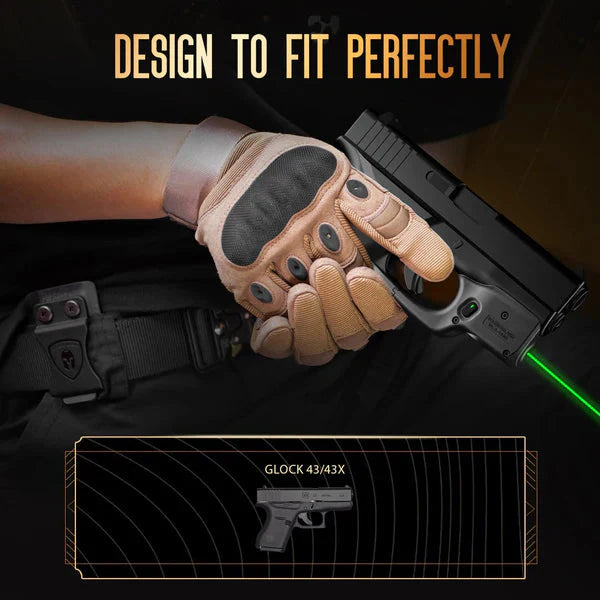 WARRIORLAND Holster（Only）Designed to Fit Glock 43/G43X(No Rail Version) & WLS-105G, Custom-Made IWB Kydex Holster Right Hand - WARRIORLAND