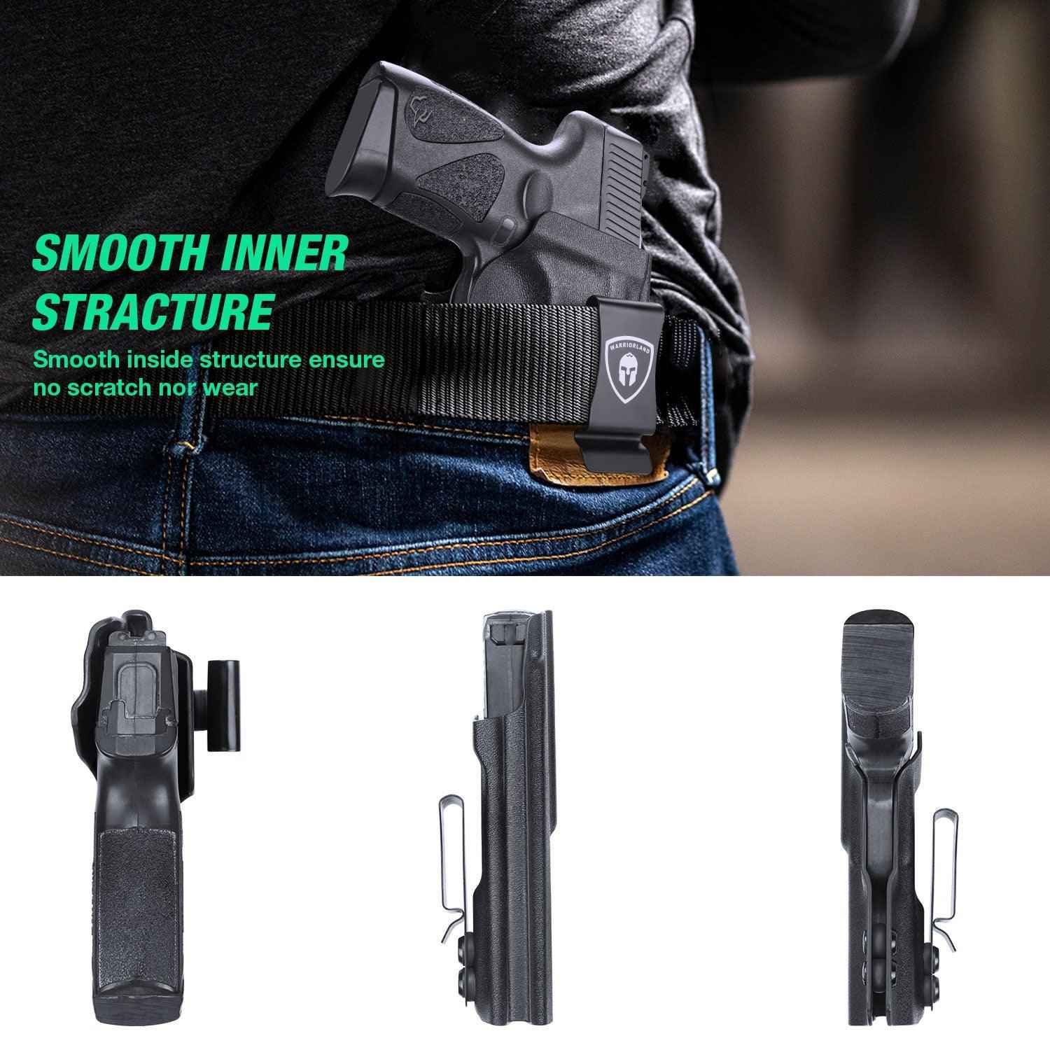 IWB Kydex Holster for Sig Sauer P365 SAS P365X P365XL 9mm Pistol Adjustable Ride Height Metal Belt Clip | WARRIORLAND