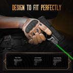 WLS-103G Laser Sight and Kydex Holster Combo Tailored Green Fit Sig Sauer P365 / P365X / P365XL, Ultra Compact P365 Beam Sight, Gun Sight with Ambidextrous On/Off Switch & Power Indicator|WARRIORLAND - WARRIORLAND