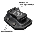 Glock 43X / G43X MOS Mag Carrier IWB/OWB Magazine Holster 9mm/.40 Stack Fit: Glock 43X / 43X MOS Magazine, Not Fit Glock 43|WARRIORLAND - WARRIORLAND