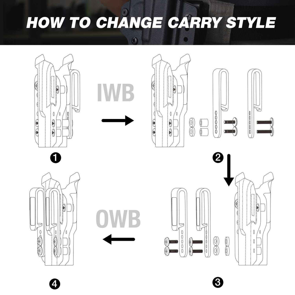 Taurus G2C Taurus G2S Taurus G3C Taurus G3C TORO Taurus G3 Taurus PT111 Millennium G2 Taurus PT140 Millennium G2 IWB & OWB Convertible Holster,Optic Ready, Adj Ride Height,Right Hand | Warriorland