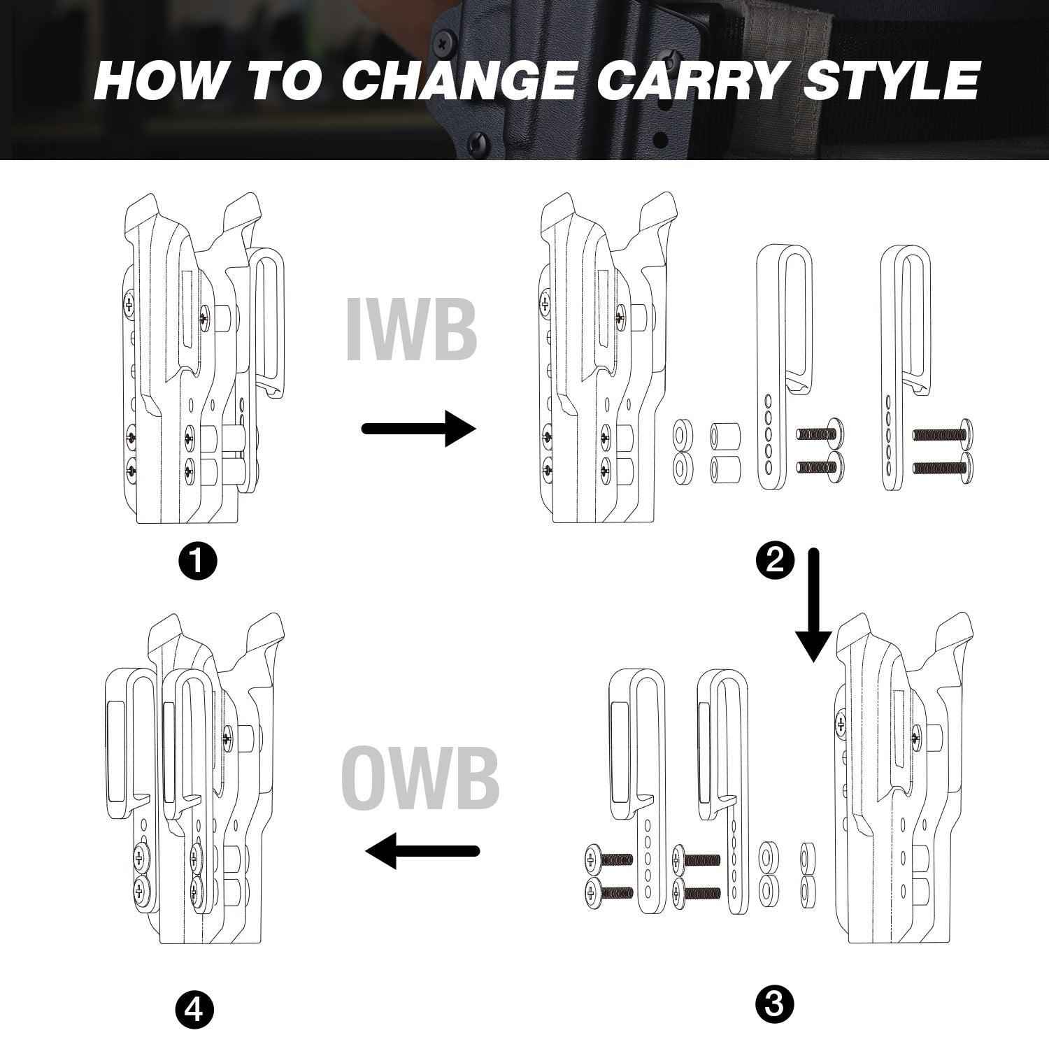 Taurus G2C Taurus G2S Taurus G3C Taurus G3C TORO Taurus G3 Taurus PT111 Millennium G2 Taurus PT140 Millennium G2 IWB & OWB Convertible Holster,Optic Ready, Adj Ride Height,Right Hand | Warriorland