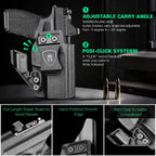 WARRIORLAND IWB Kydex Holster Optic Cut & Claw Compatible with Springfield Hellcat Pro, Inside Waistband Conceal Carry, Adj. Cant and Retention, Right Hand - WARRIORLAND