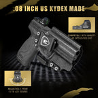 IWB Kydex Holster with Claw Attachment and Optic Cut Fit Smith & Wesson M&P 9mm / .40 Pistol, Inside Waistband Appendix Carry M&P 9mm Holster, Adj. Cant & Retention, Right Hand|WARRIORLAND - WARRIORLAND