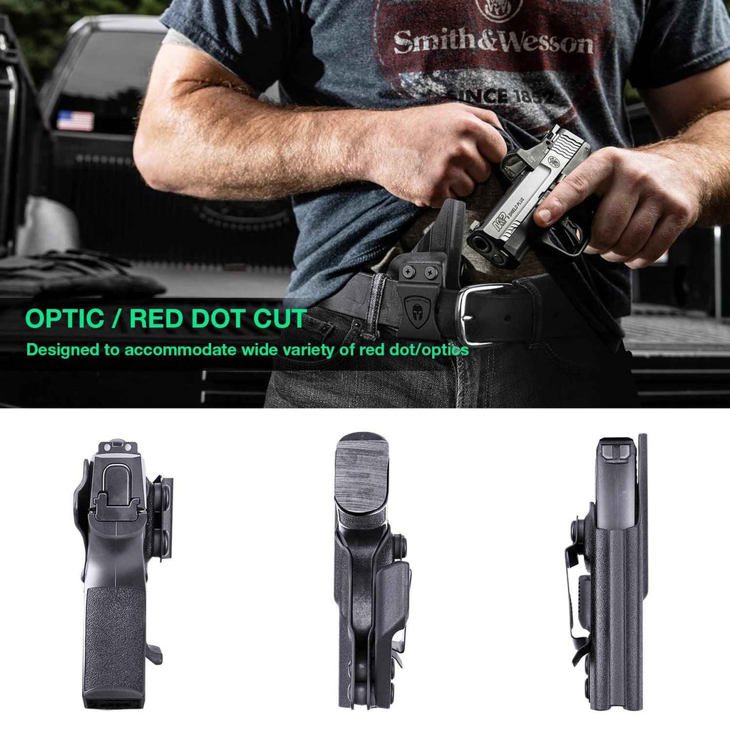 1.75 Inch Metal Clip Kydex IWB Holster with Claw Wing RDS Optics Cut for Sig Sauer P365/P365X/P365XL/P365 SAS  | Right Hand