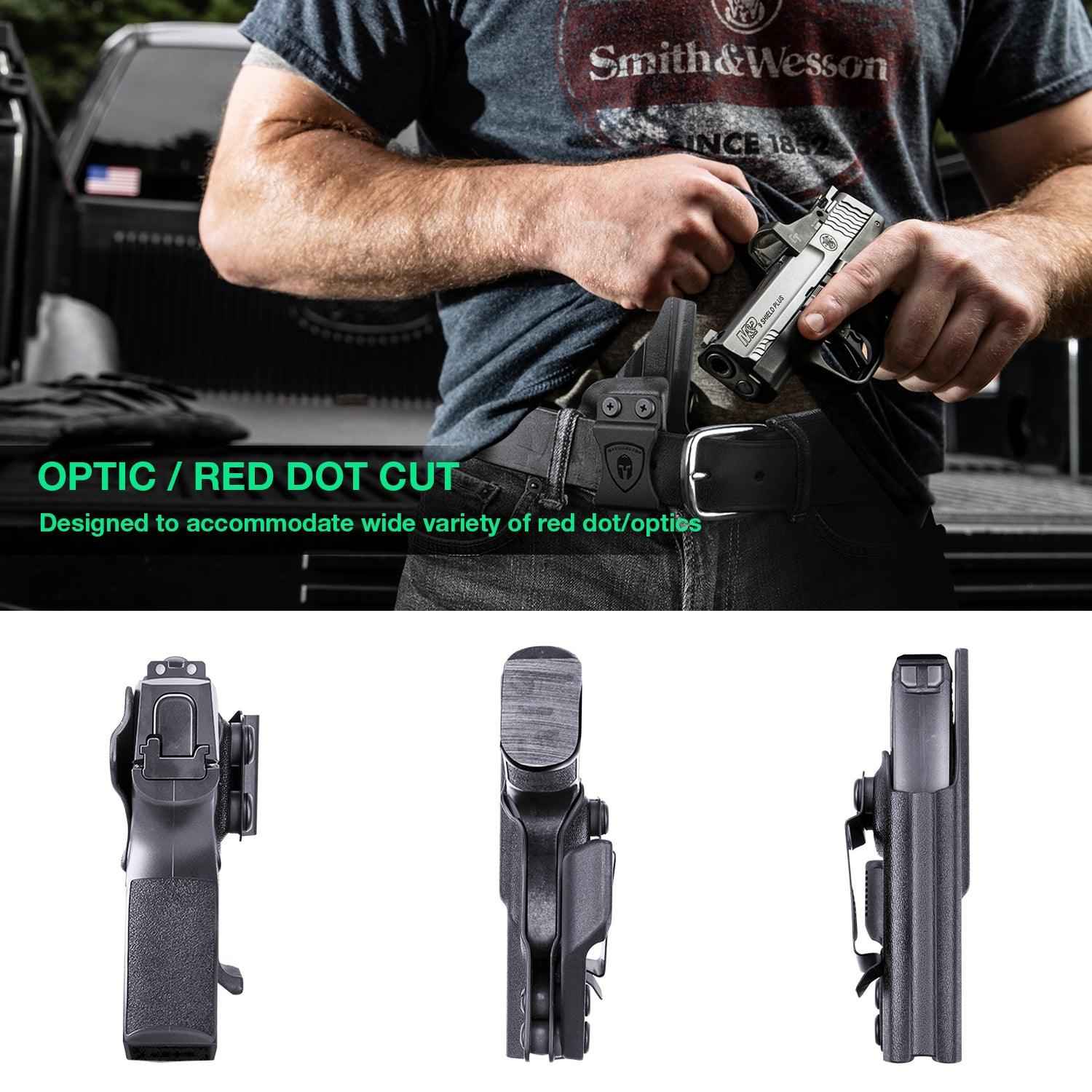 1.75 Inch Metal Clip Kydex IWB Holster with Claw Wing RDS Optics Cut for Sig Sauer P365/P365X/P365XL/P365 SAS  | Right Hand