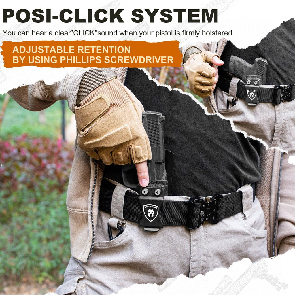 Walther PPS M2 Holster IWB Kydex Holster Optics Cut Fit Walther PPS M2 Pistol, Inside Waistband Appendix Carry PPS M2 Holster, Adj. Retention & Cant, Right Hand|WARRIORLAND - WARRIORLAND
