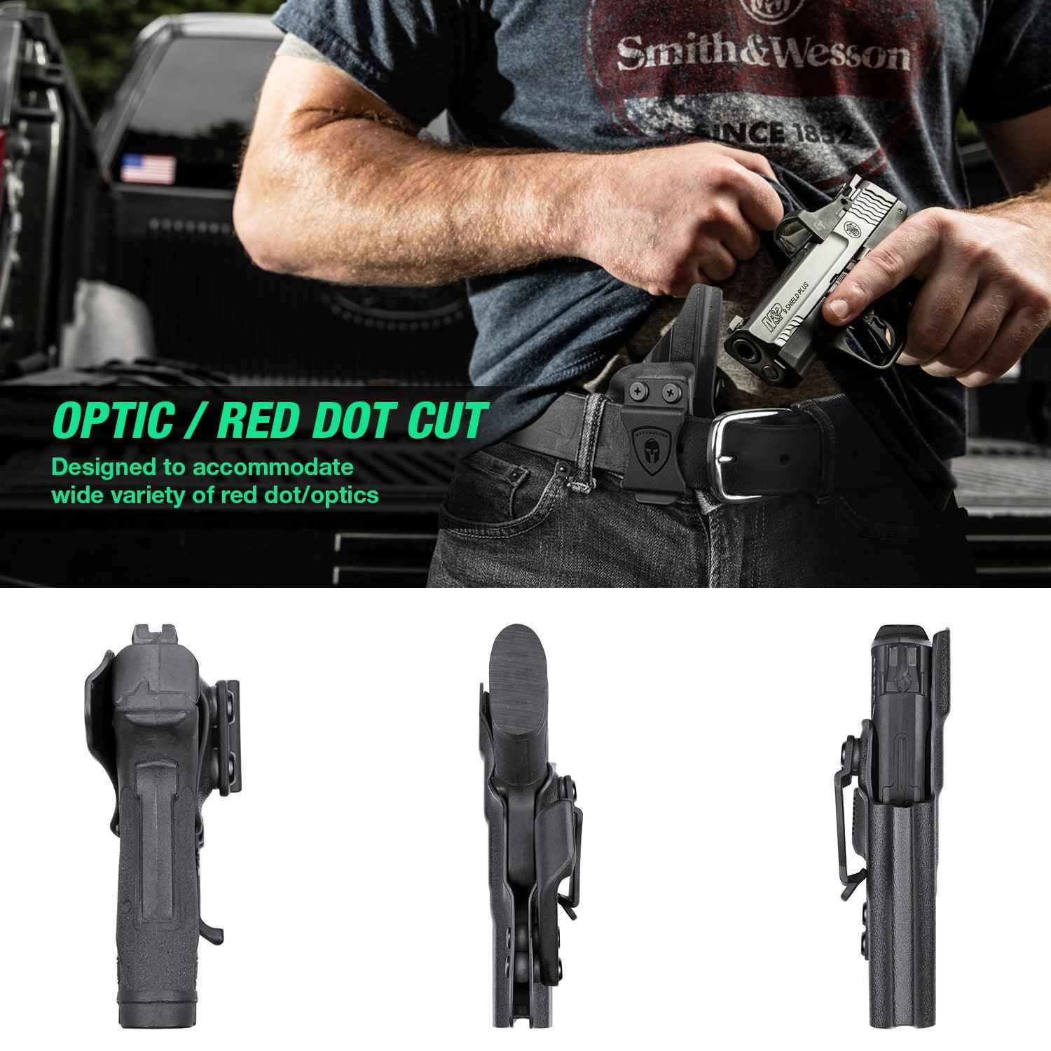 Smith & Wesson M&P Shield 9mm 380 EZ Kydex IWB Holster with Claw  for Fat Guys | WARRIORLAND