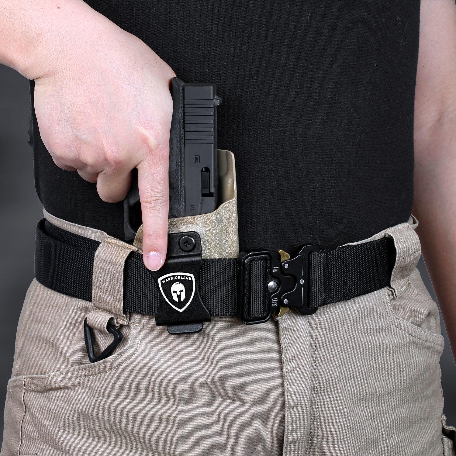 G43 / G43X & G43X MOS Holster, IWB Tan Color Kydex Holster Compatible with 43 / 43X / 43X MOS Pistol, Inside Waistband Appendix Carry, Adj. Posi-Click Retention & Cant, Right Hand|WARRIORLAND - WARRIORLAND