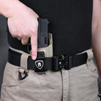 G43 / G43X & G43X MOS Holster, IWB Tan Color Kydex Holster Compatible with 43 / 43X / 43X MOS Pistol, Inside Waistband Appendix Carry, Adj. Posi-Click Retention & Cant, Right Hand|WARRIORLAND - WARRIORLAND