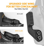 WARRIORLAND IWB Kydex Holster Compatible with Sig Sauer P365 P365 XL P365 SAS P365X P365.380 ACP P365 ROSE.380 ACP, Inside Waistband Appendix Conceal Carry, with Claw & Adj. Retention & Cant, Right Hand - WARRIORLAND