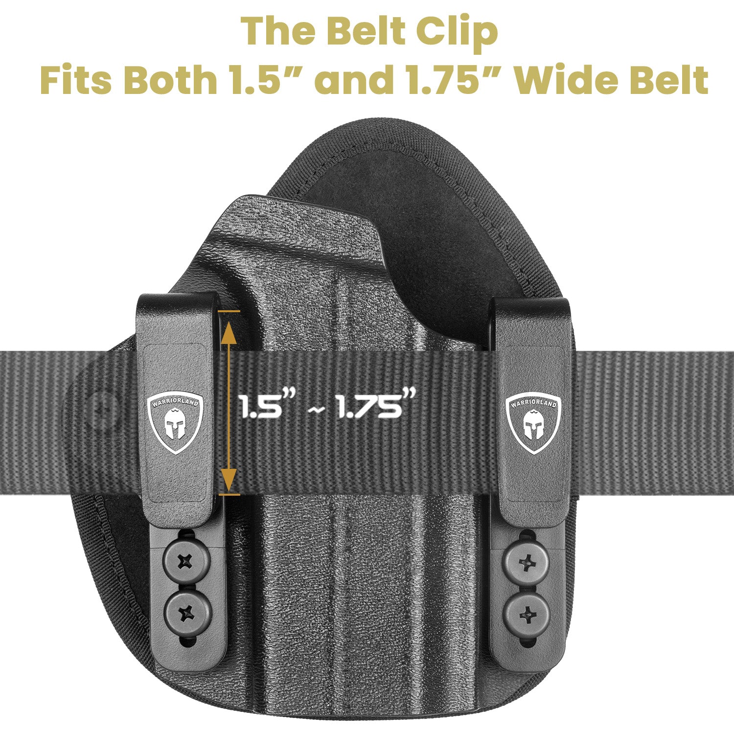 Universal Hybrid Kydex&Nylon Holster for Pistols, Gun Holsters for Men/Women, 9mm Holsters for Pistols, Concealed Carry 380 Holster for Women,Fits G19 G17,M&P Shield and Similar Handgun - WARRIORLAND