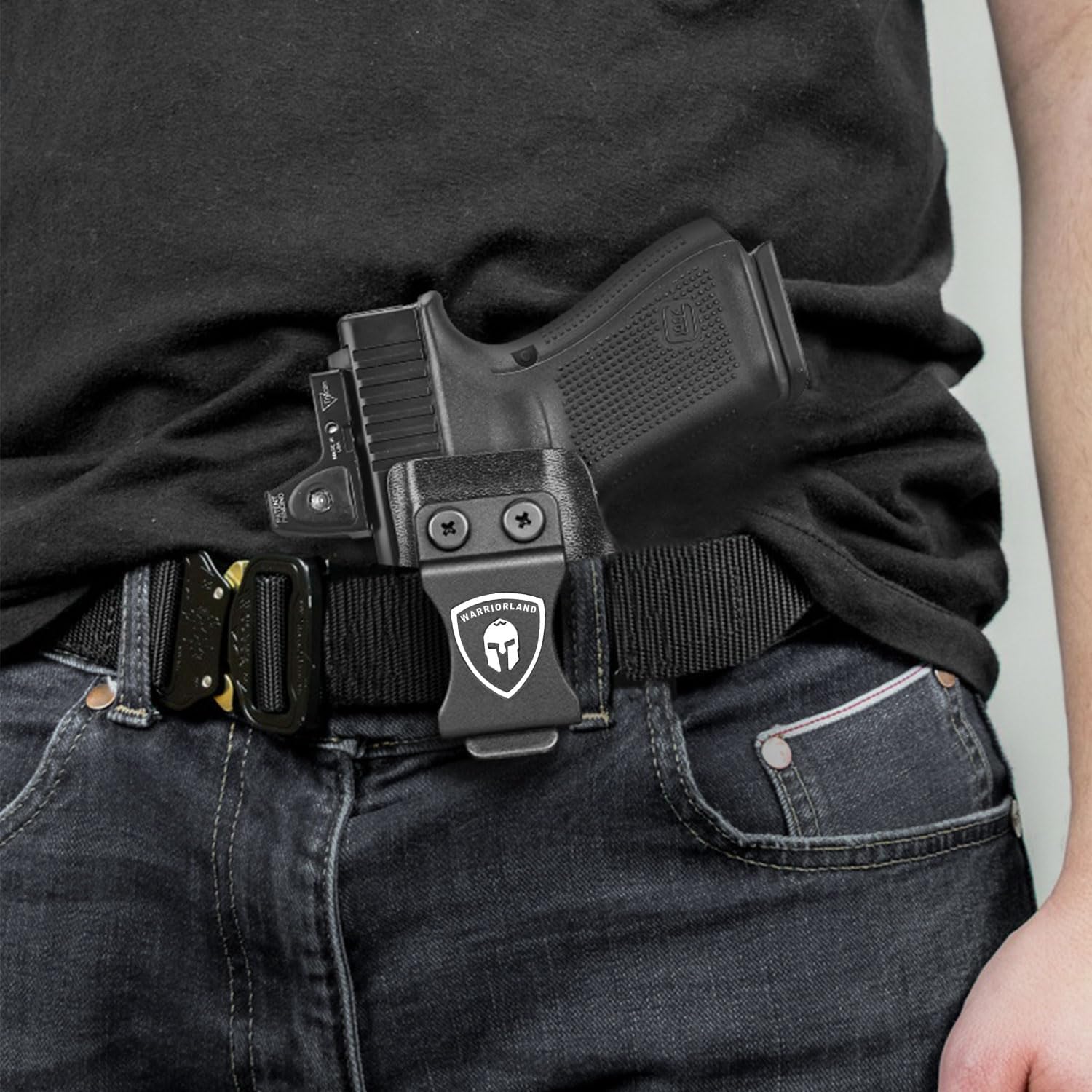 Glock 19/17 Gen 3-5 IWB Kydex Holster | Compatible with Crossbow MA1 & MA2 | Right/Left Hand | WARRIORLAND - WARRIORLAND