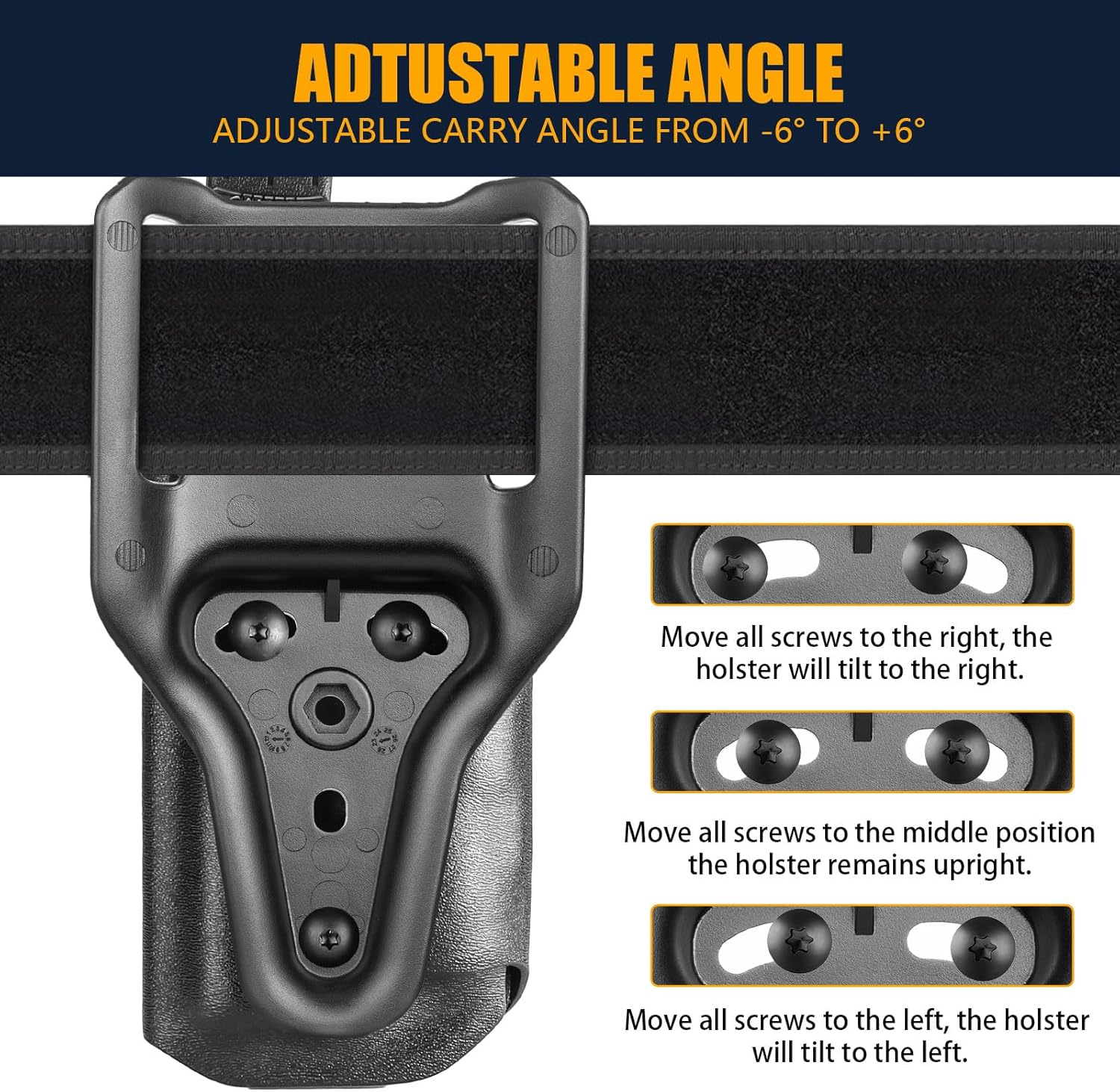 WARRIORLAND OWB Kydex Holster light bearing holster for Glock 17/19 Gen 3-5 - Thumb Release - Level II Retention - MB1/MB2/MB3 Compatible - Right Hand - WARRIORLAND