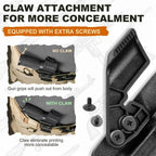 G23 Holster IWB Kydex Holster w/Claw & Optics Cut: G23 Gen 1-5 Pistol, Inside Waistband Appendix Carry G23 Gen 5 Holster, Adj. Retention & Cant, Right Hand|WARRIORLAND - WARRIORLAND
