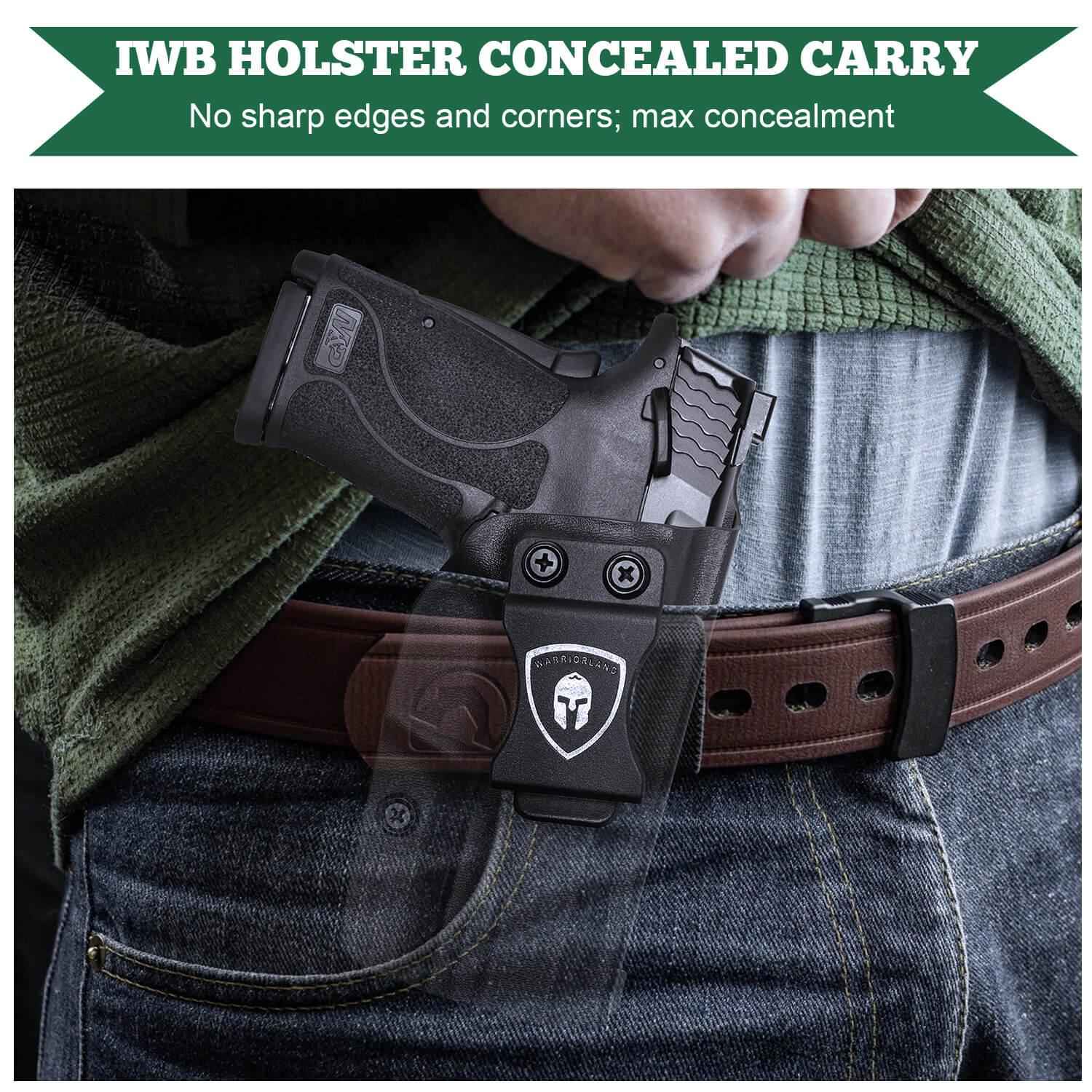 Kydex IWB Holster for Smith & Wesson M&P Shield 9mm EZ Right/ Left Handed | WARRIORLAND