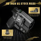 Sig P365 IWB Kydex Holster with Claw Attachment and Optic Cut: Sig Sauer P365 P365 XL P365 SAS P365X P365.380 ACP P365 ROSE.380 ACP, Inside Waistband Appendix Carry P365 Holster, Adj. Cant & Retention, Right Hand|WARRIORLAND - WARRIORLAND