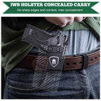 Carbon Fiber Kydex Smith & Wesson M&P Shield 9mm 380 EZ IWB Holster  | WARRIORLAND