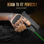 Green Laser Sight Designed to Fit Glock 43X MOS with Holster Combo, Green Beam Sight with Power Indicator, Custom-Made IWB Kydex Right Hand Holster, WLS-100G w/ G43X MOS Holster|WARRIORLAND - WARRIORLAND
