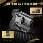 IWB Kydex Holster with Claw Attachment and Optic Cut Fit Taurus G3 Pistol, Inside Waistband Appendix Carry 9mm G3 Holster, Adj. Cant & Retention, Right Hand|WARRIORLAND - WARRIORLAND