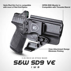 Smith & Wesson SD9 SD40 VE Inside Waistband Concealed Carry Holster with Claw Holsters for Fat Guys | WARRIORLAND