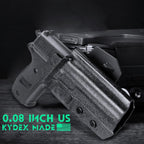 Sig P226 Holster OWB Kydex Holster Optics Cut: Sig Sauer P226 LEGION'' Pistol, Outside Waistband Open Carry P226 Holster with 1.75 Inch Paddle, Adj. Retention, Right Hand|WARRIORLAND - WARRIORLAND
