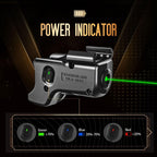 Green Laser Sight WLS-104G and Left Hand Kydex Holster Combo Tailored Fit Glock 17/19/19X/23/31/32/44/45, Ultra Compact G19 Beam Sight, Gun Sight with Ambidextrous On/Off Switch & Power Indicator|WARRIORLAND - WARRIORLAND
