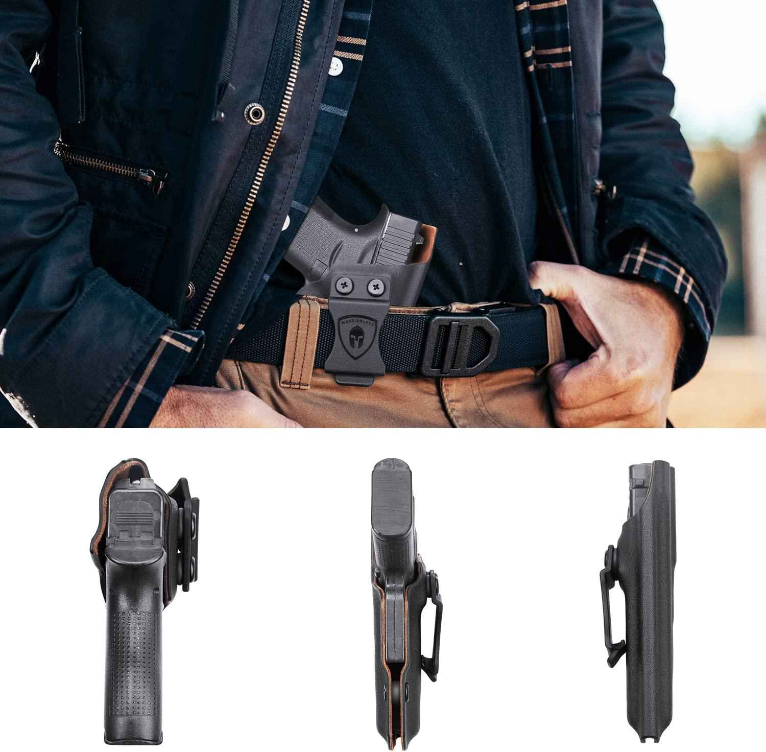 Glock 43/43X IWB Kydex w/ Leather Interior Hybrid Holster