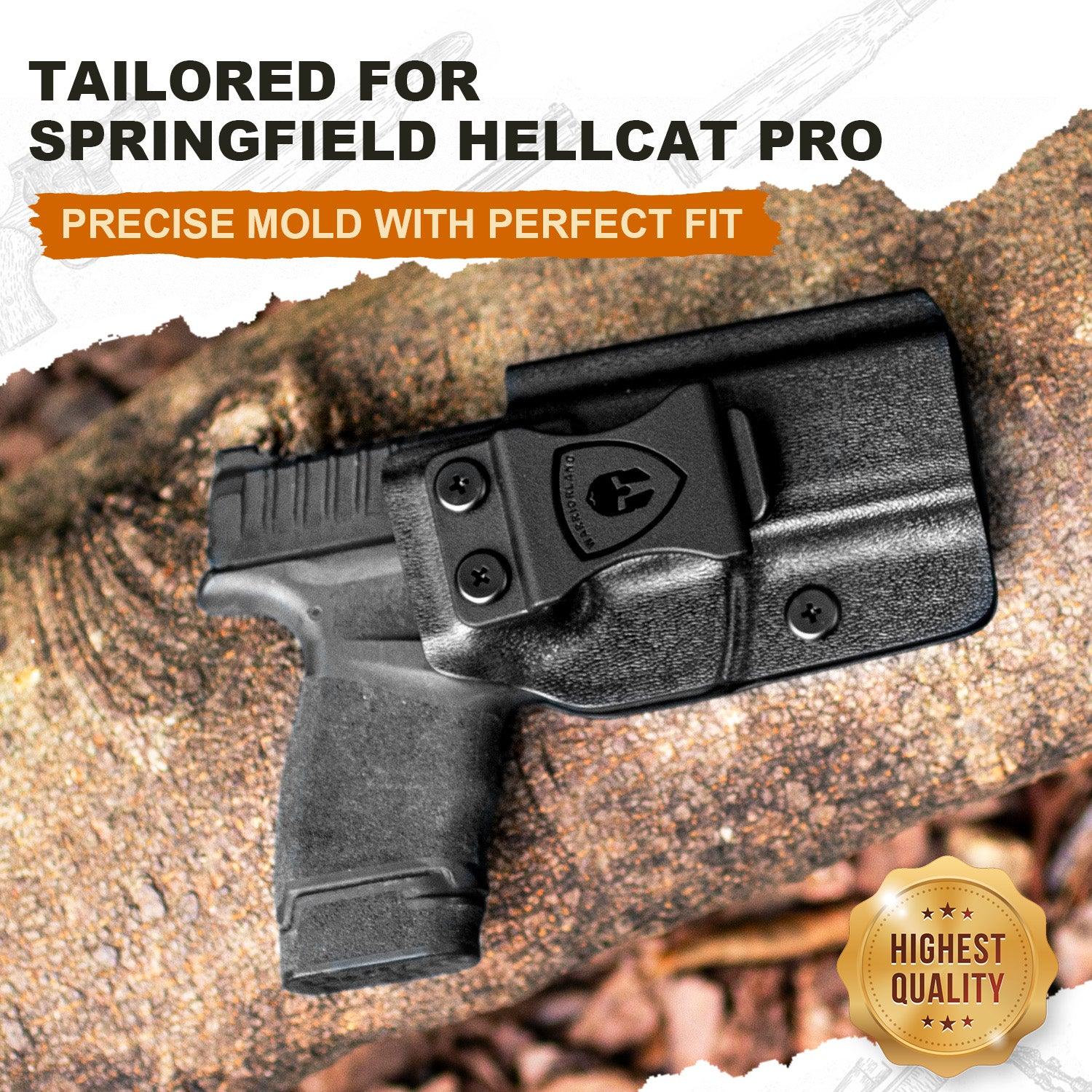 Springfield Hellcat Pro Holster IWB Kydex Holster ,Adj. Retention & Cant, Right/Left Hand Optional|WARRIORLAND - WARRIORLAND