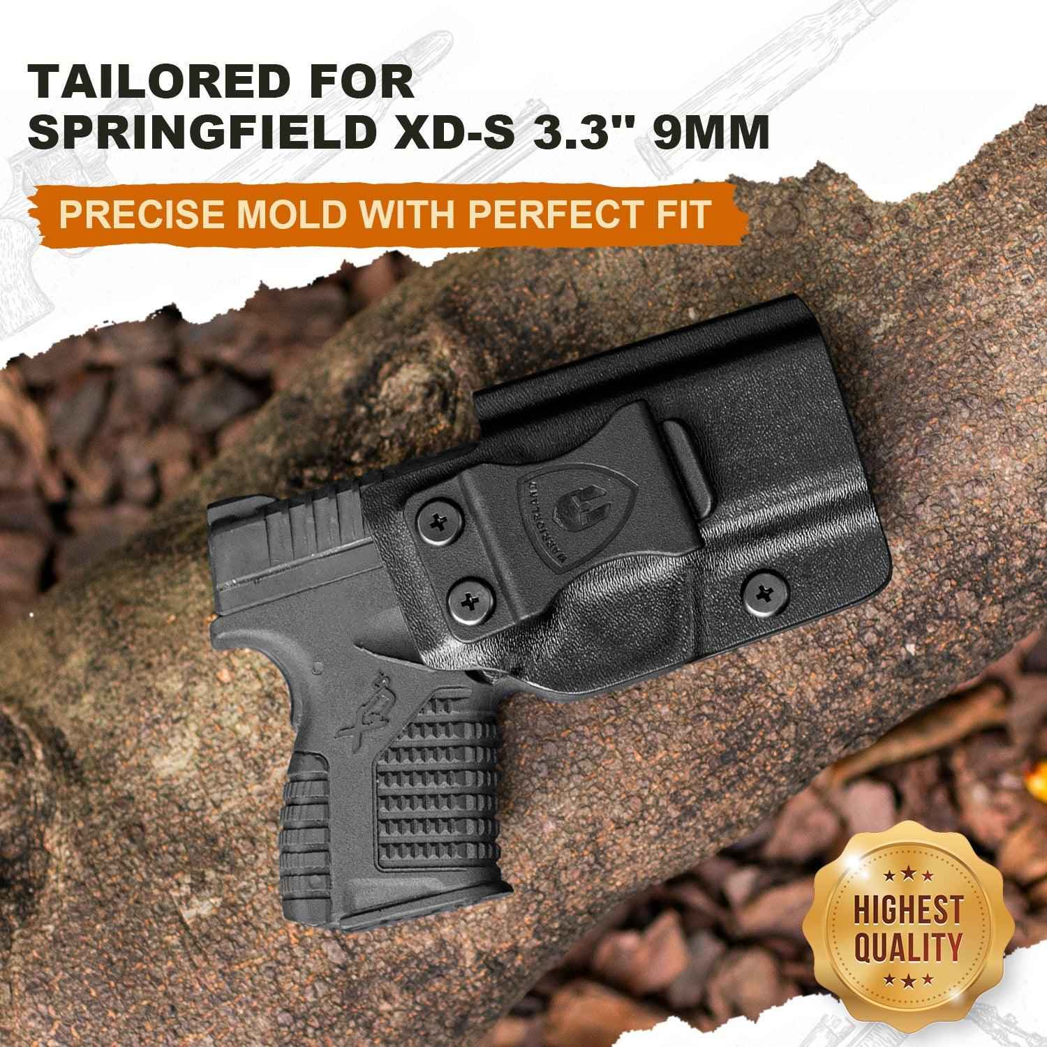 Springfield XD-S 3.3'' Holster IWB KYDEX Holster Optics Cut for Springfield XDS 3.3