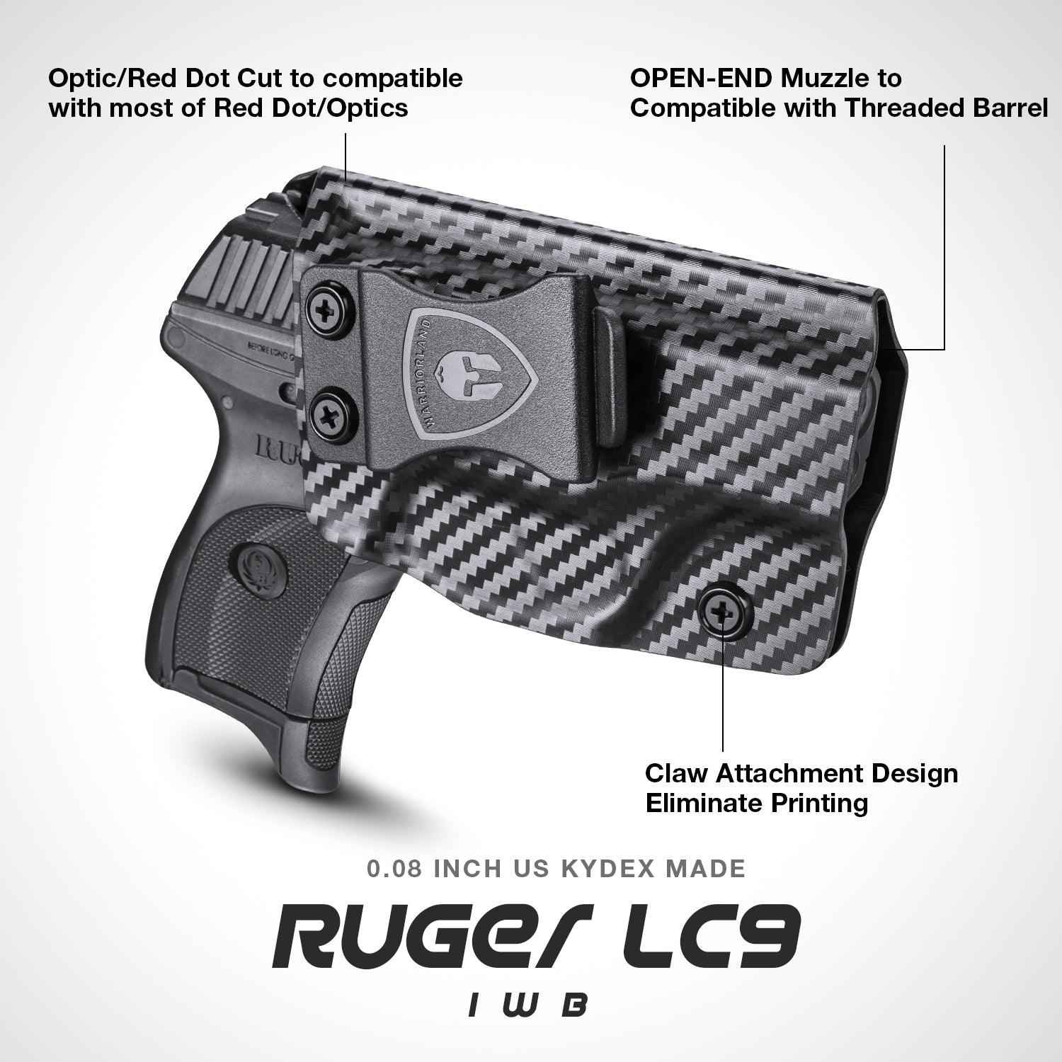 Carbon Fiber Kydex Ruger LC9 LC9S EC9S LC380 Holster IWB | WARRIORLAND